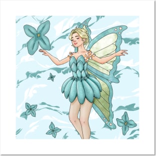 Blue Lilac Fairy Posters and Art